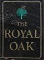 The pub sign. The Royal Oak, Uppingham, Rutland