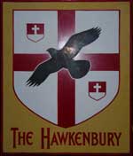 The pub sign. The Hawkenbury, Hawkenbury, Kent