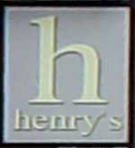 The pub sign. Henry's Bar, Sheffield, South Yorkshire