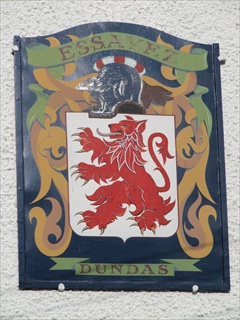 The pub sign. Dundas Arms, Kintbury, Berkshire