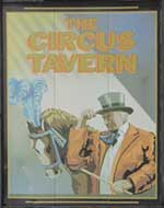 The pub sign. The Circus Tavern, Manchester, Greater Manchester