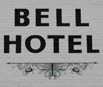 The pub sign. Bell Hotel, Sandwich, Kent