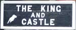 The pub sign. The King and Castle, Kidderminster, Worcestershire