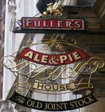 The pub sign. Old Joint Stock, Birmingham, West Midlands
