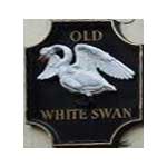 The pub sign. The Old White Swan, York, North Yorkshire