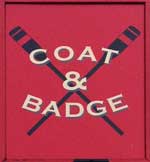 The pub sign. Coat & Badge, Putney, Greater London