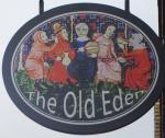 The pub sign. Old Eden Inn, Edenbridge, Kent