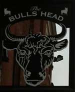 The pub sign. The Bulls Head, Ashby-de-la-Zouch, Leicestershire