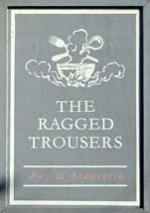 The pub sign. The Ragged Trousers, Tunbridge Wells, Kent