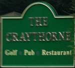 The pub sign. The Craythorne, Stretton, Staffordshire