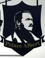 The pub sign. Prince Albert, Deal, Kent