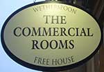 The pub sign. The Commercial Rooms, Bristol, Avon