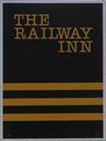 The pub sign. The Railway Inn, Sole Street, Cobham, Kent