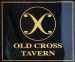 The pub sign. Old Cross Tavern, Hertford, Hertfordshire