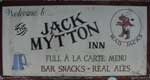 The pub sign. The Jack Mytton Inn, Hindford, Shropshire