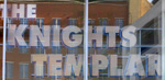 The pub sign. The Knights Templar, Bristol, Avon