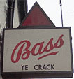 The pub sign. Ye Cracke, Liverpool, Merseyside