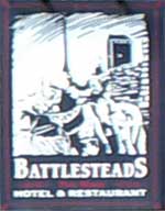 The pub sign. Battlesteads, Wark, Northumberland