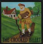 The pub sign. The Crooked Billet, Leigh-on-Sea, Essex