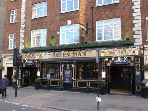 Picture 1. Greene Man (formerly Green Man), Fitzrovia, Central London