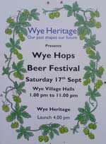 The pub sign. Wye Hops Beer Festival 2011, Wye, Kent