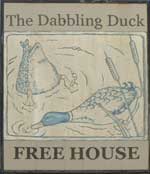 The pub sign. Dabbling Duck, Great Massingham, Norfolk