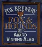 The pub sign. Fox & Hounds, Heacham, Norfolk