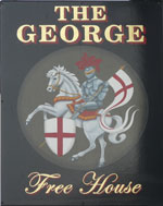 The pub sign. The George, Yalding, Kent