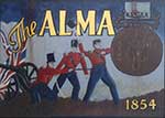 The pub sign. The Alma Inn & Dining Rooms, Harwich, Essex