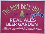 The pub sign. The New Bell Inn, Harwich, Essex