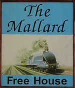 The pub sign. Mallard, Worksop, Nottinghamshire