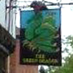 The pub sign. The Green Dragon, Lincoln, Lincolnshire