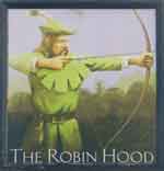 The pub sign. The Robin Hood, Icklesham, East Sussex