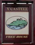 The pub sign. Castle Inn (Y Castell), Criccieth, Gwynedd