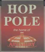 The pub sign. The Hop Pole, Aylesbury, Buckinghamshire