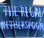The pub sign. The Regal, Cambridge, Cambridgeshire