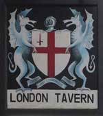 The pub sign. London Tavern, Attleborough, Norfolk