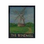 The pub sign. Windmill, Partridge Green, West Sussex