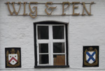 The pub sign. Wig & Pen, Norwich, Norfolk
