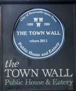The pub sign. The Town Wall, Newcastle-upon-Tyne, Tyne and Wear