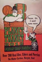 The pub sign. Planet Thanet Easter Beer Festival 2012, Margate, Kent