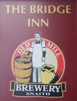 The pub sign. The Bridge Inn, Rotherham, South Yorkshire
