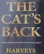 The pub sign. The Cat's Back, Wandsworth, Greater London