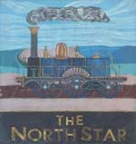 The pub sign. North Star, Leytonstone, Greater London