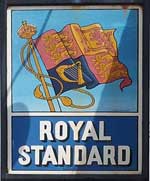 The pub sign. Royal Standard, Lyme Regis, Dorset