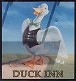 The pub sign. Duck Inn, Laverstock, Wiltshire