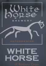 The pub sign. White Horse at Banbury Cross, Banbury, Oxfordshire