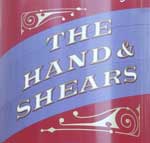 The pub sign. The Hand & Shears, Smithfield, Central London