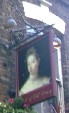 The pub sign. Nell of Old Drury, Covent Garden, Central London