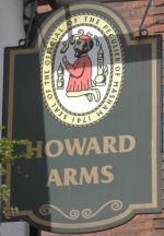 The pub sign. Howard Arms, Carlisle, Cumbria